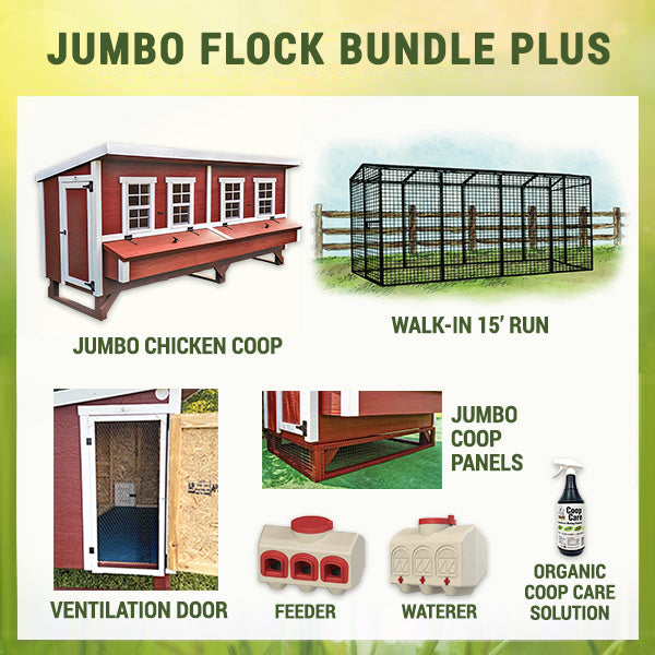 OverEZ Chicken Coop Jumbo Flock Bundle Plus
