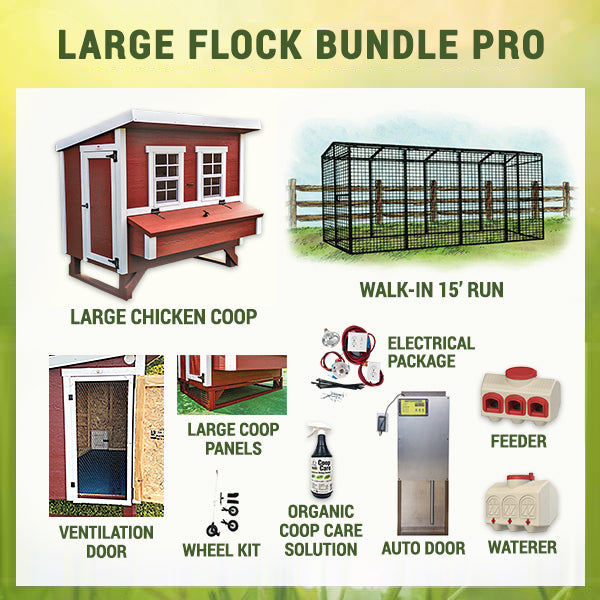 OverEZ Chicken Coop Large Flock Bundle Pro