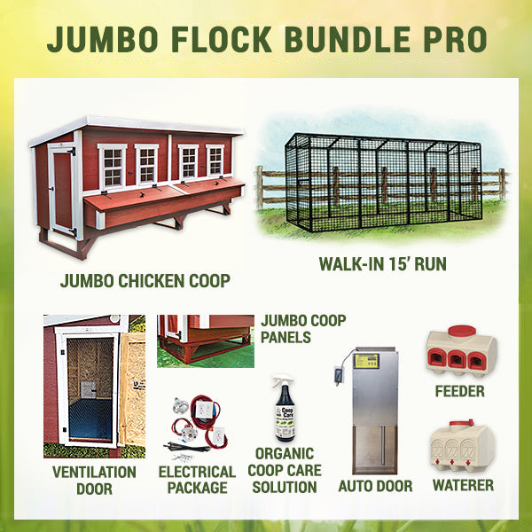 OverEZ Chicken Coop Jumbo Flock Bundle Pro