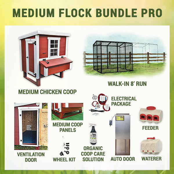 OverEZ Chicken Coop Medium Flock Bundle Pro