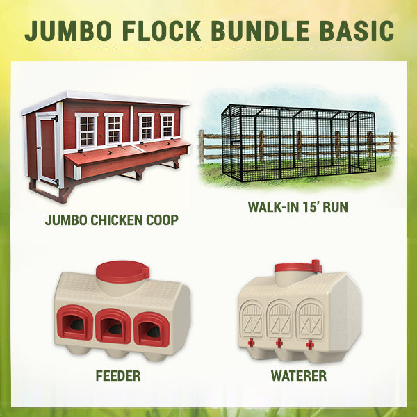 OverEZ Chicken Coop Jumbo Flock Bundle Basic