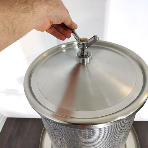 KegLand 40L Stainless Steel Bladder Press by - KL23313