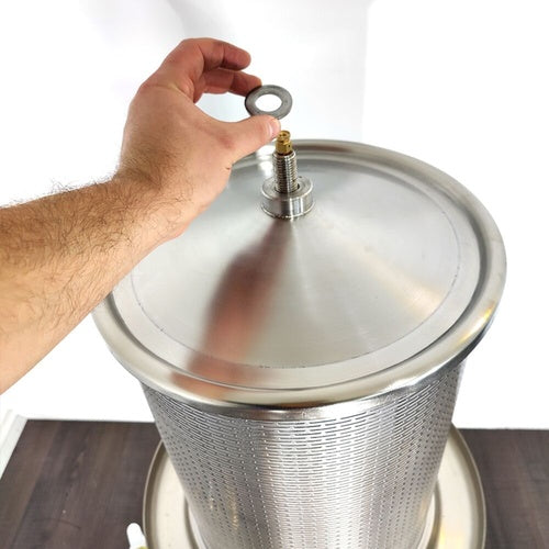 KegLand 40L Stainless Steel Bladder Press by - KL23313