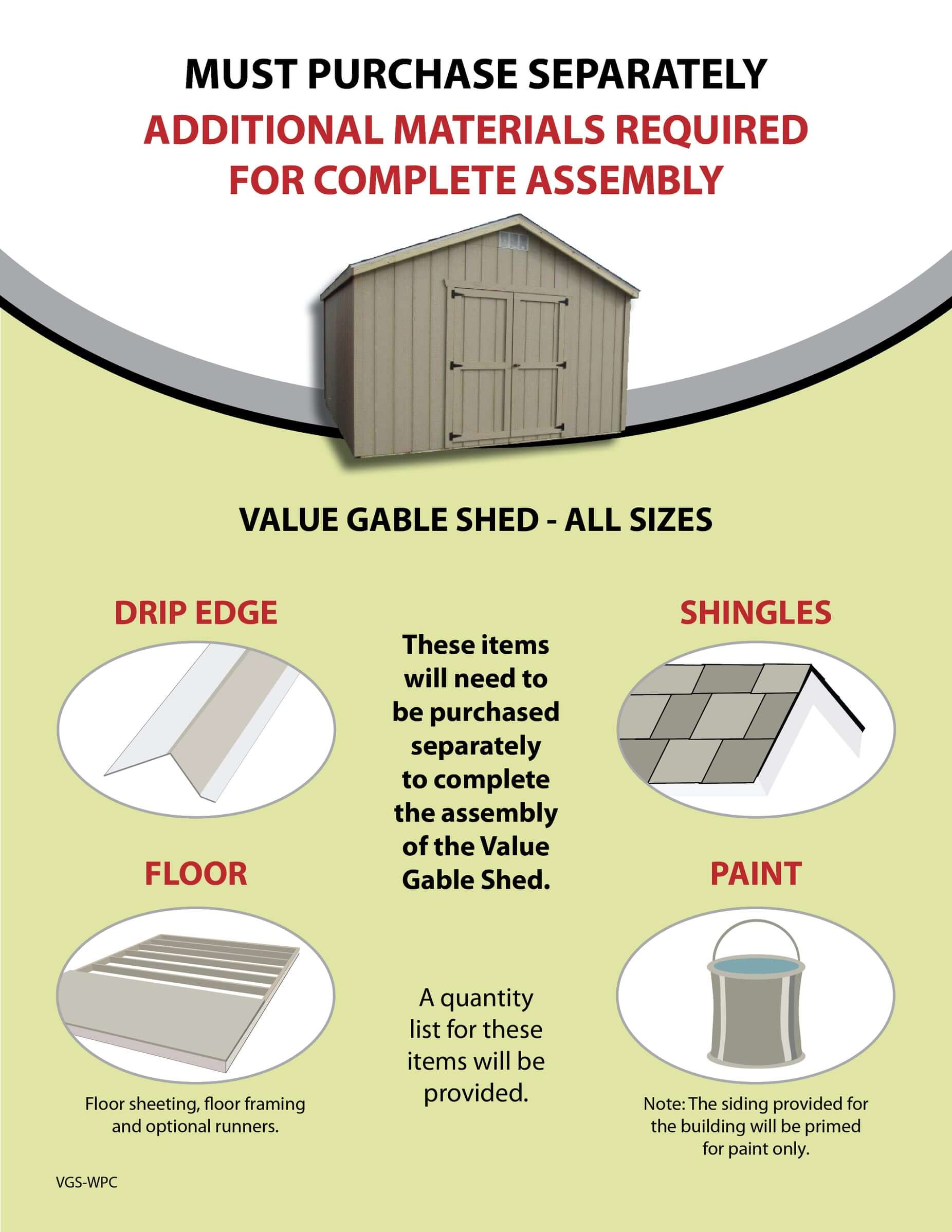 Little Cottage Co. Value Gable Shed