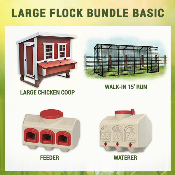 OverEZ Chicken Coop Large Flock Bundle Basic