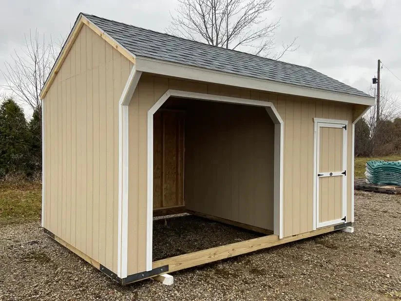 Little Cottage Co. 10x16 Value Animal Run-In Shelter with Tack Room